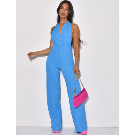 Combinaison fluide à relief à nouer