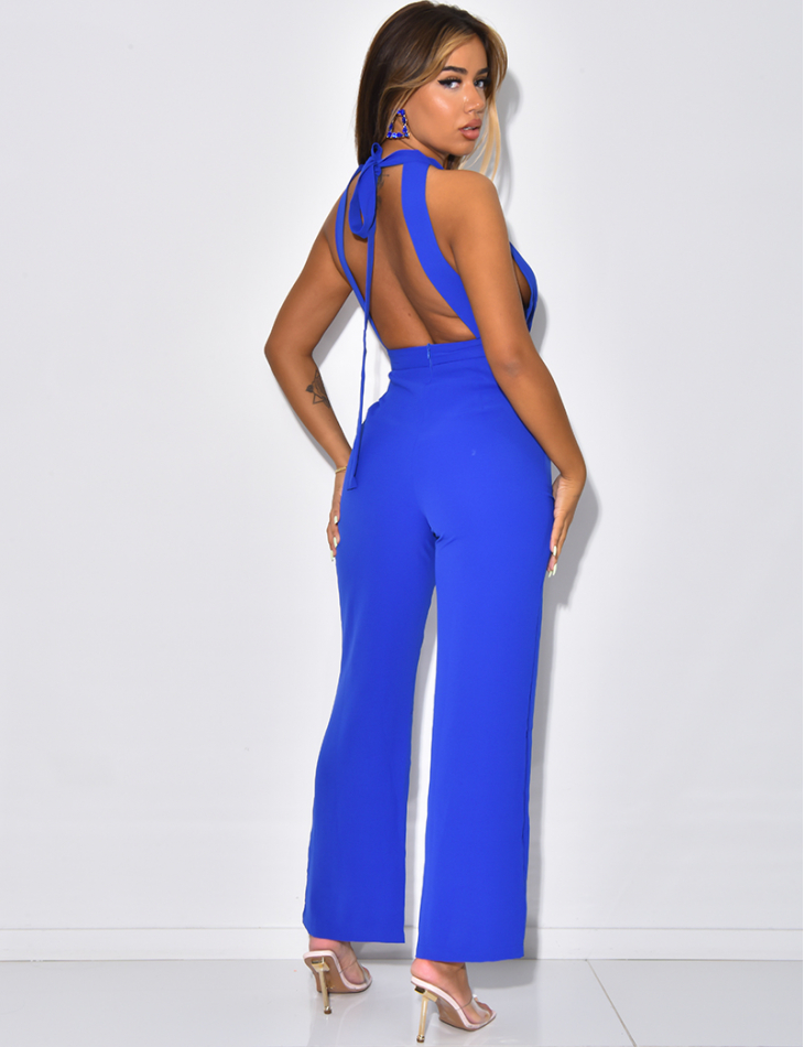 Combinaison longue fluide à nouer Combinaison longue fluide à nouer