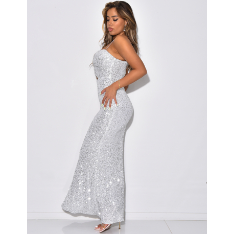 Robe premium en sequins ajourée Robe premium en sequins ajourée