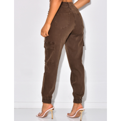 Jeans cargo resserré aux chevilles