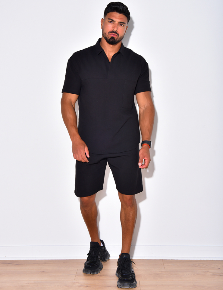 Ensemble short et t-shirt en lin