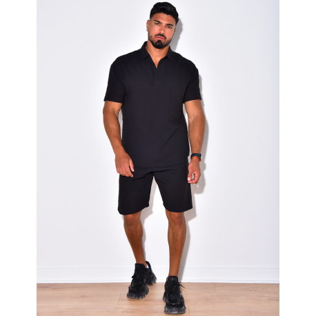 Ensemble short et t-shirt en lin