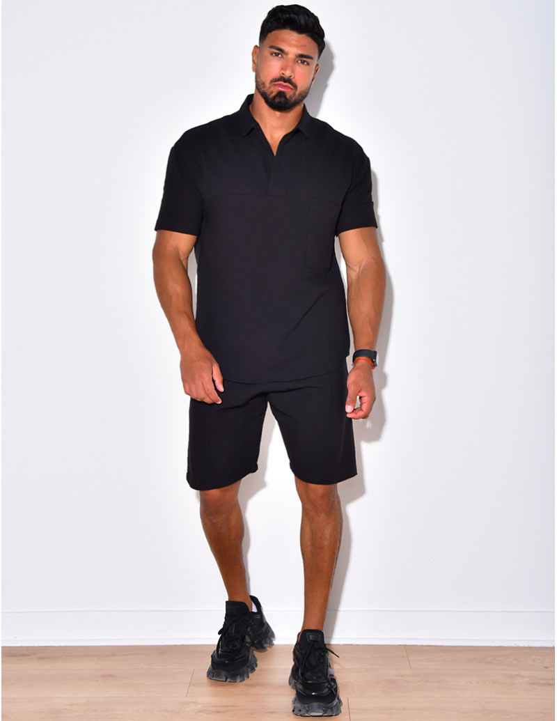 Ensemble short et t-shirt en lin
