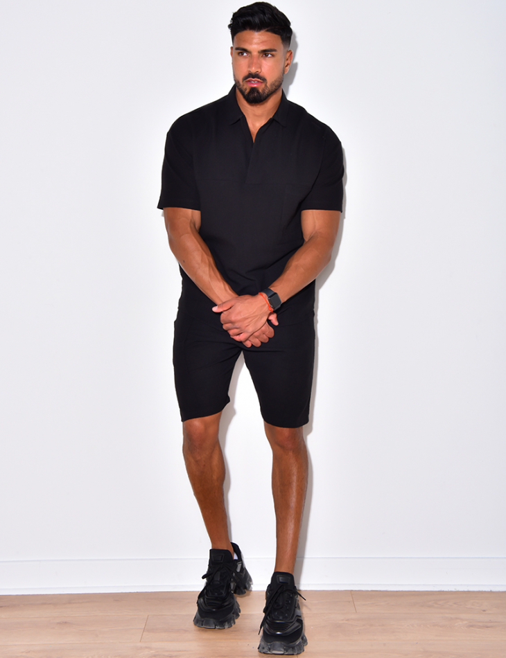 Ensemble short et t-shirt en lin
