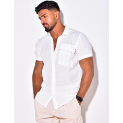 Chemise manches courtes à poches