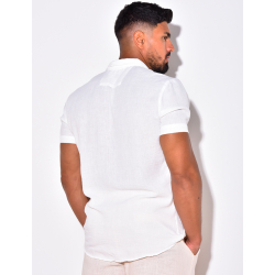 Chemise manches courtes à poches