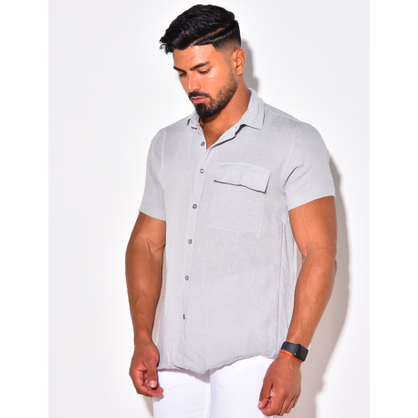 Chemise manches courtes à poches Chemise manches courtes à poches