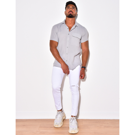 Chemise manches courtes à poches Chemise manches courtes à poches