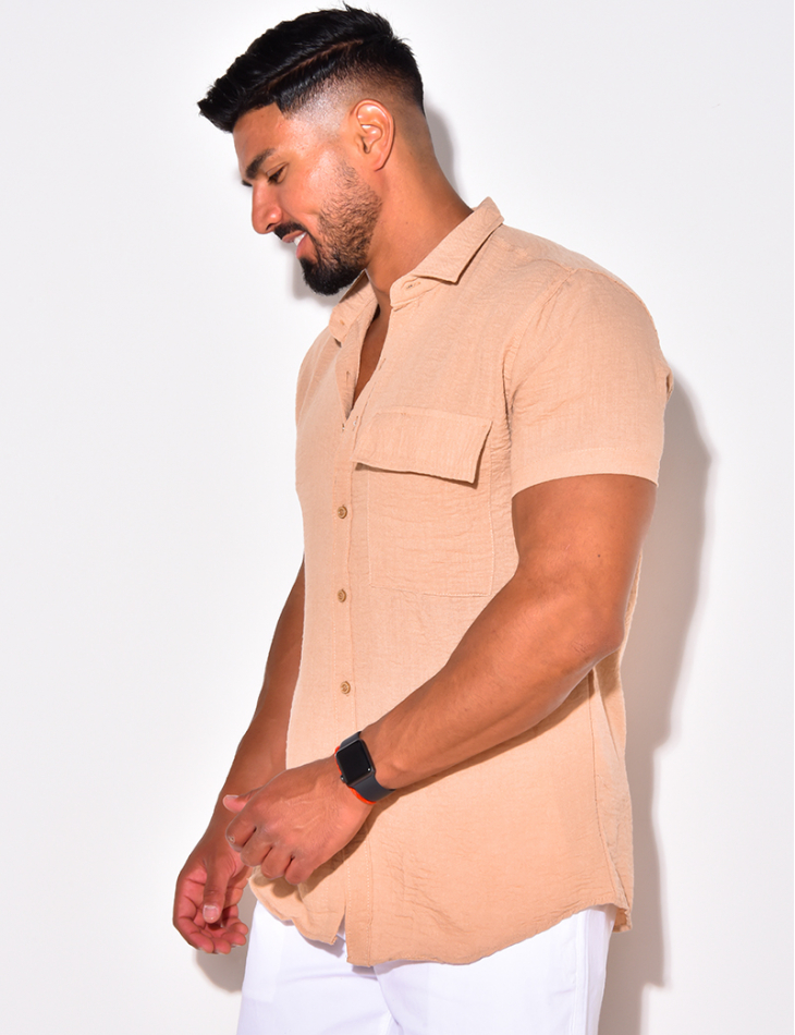 Chemise manches courtes à poches Chemise manches courtes à poches