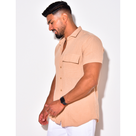 Chemise manches courtes à poches Chemise manches courtes à poches
