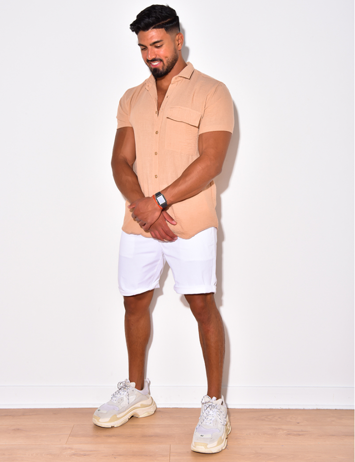 Chemise manches courtes à poches Chemise manches courtes à poches