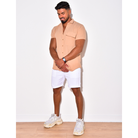 Chemise manches courtes à poches Chemise manches courtes à poches