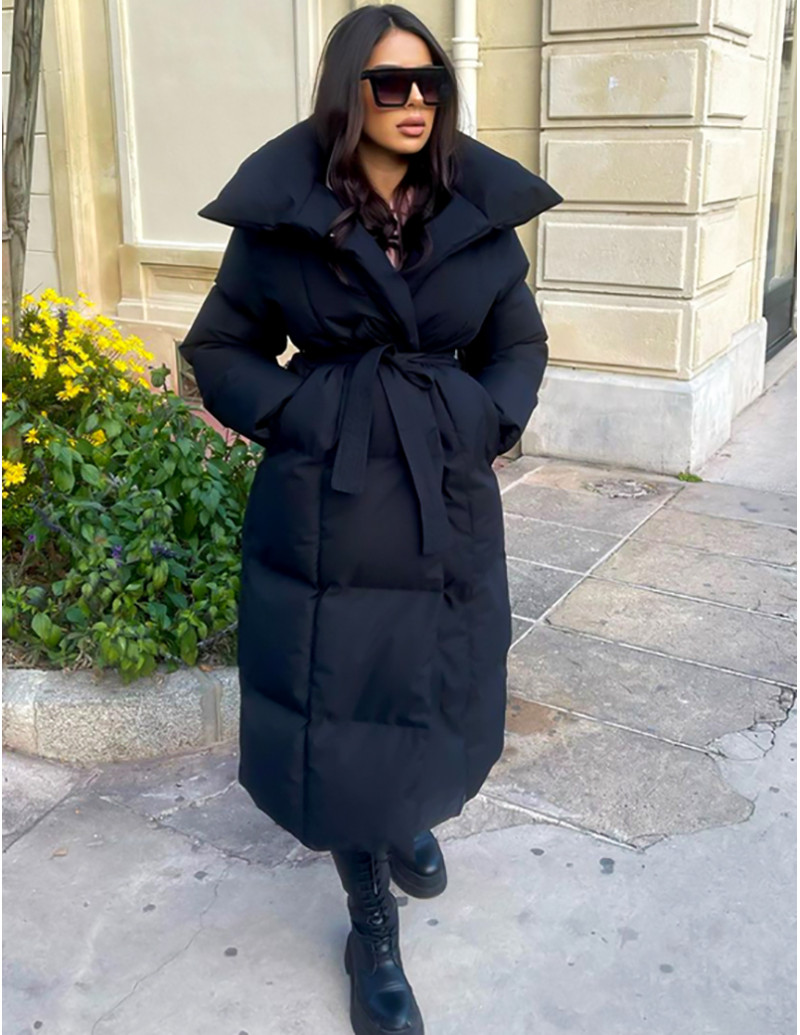 Doudoune matelasée à grand col