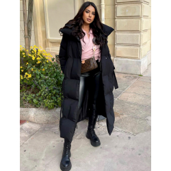 Doudoune matelasée à grand col Doudoune matelasée à grand col