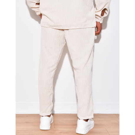 Pantalon côtelé en velours