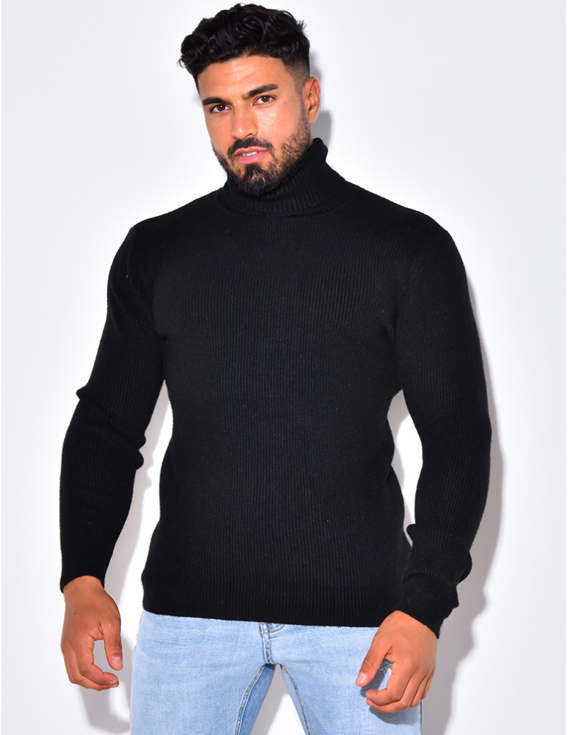 Pull col roulé basic