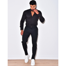 Chemise manches longues col rond