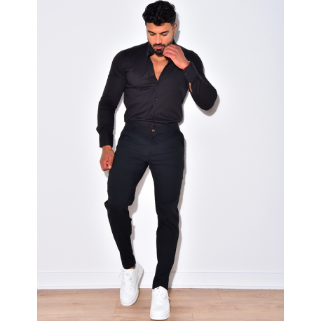 Chemise manches longues col rond