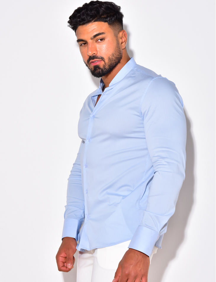 Chemise manches longues col rond