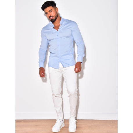 Chemise manches longues col rond