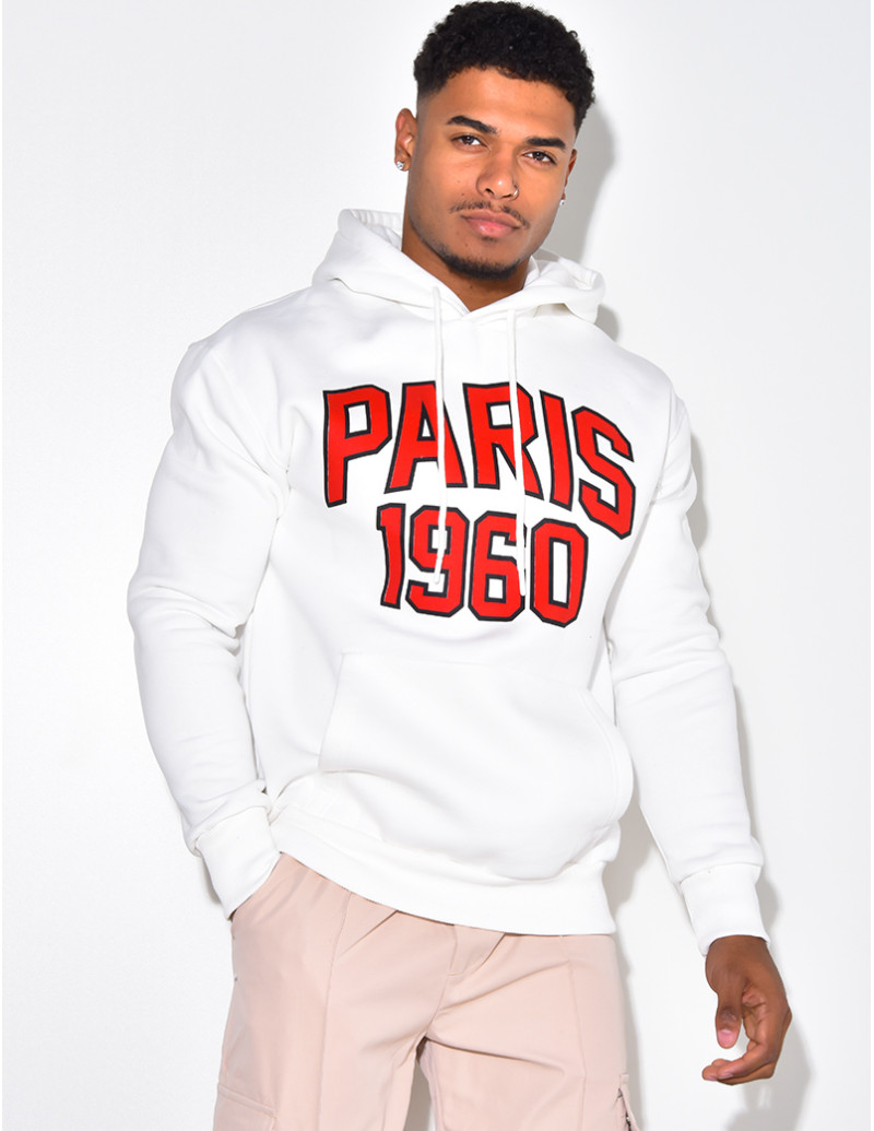 Sweat à capuche "PARIS 1960"