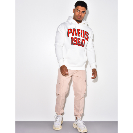 Sweat à capuche "PARIS 1960"