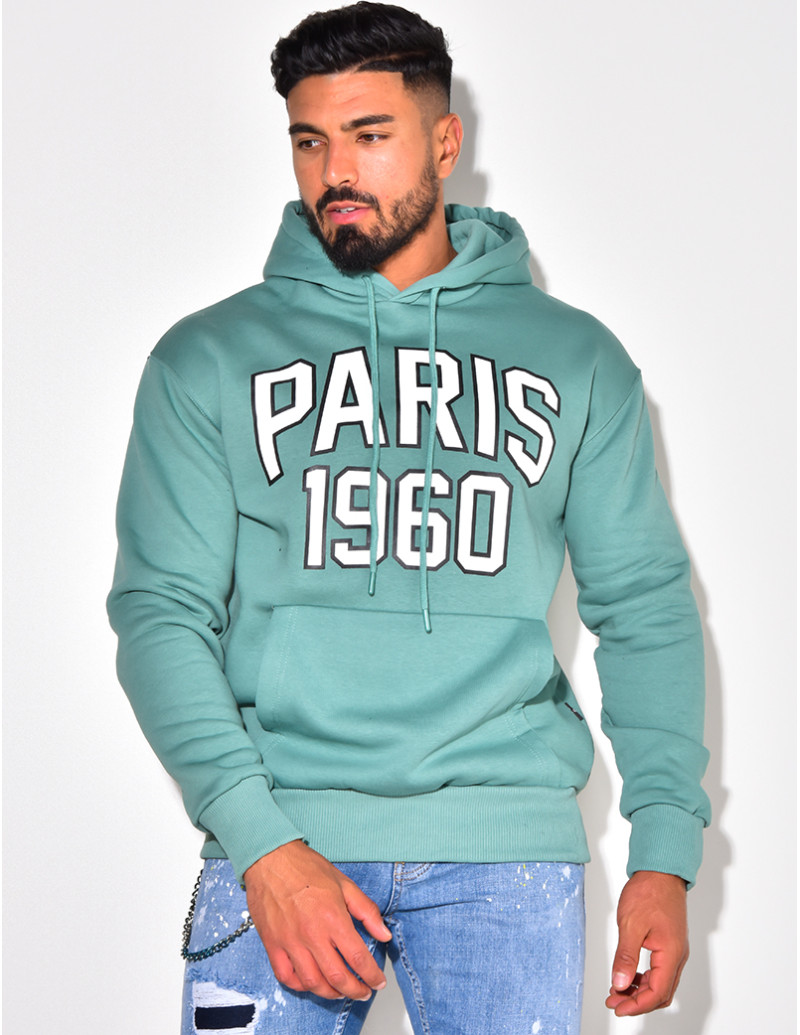 Sweat à capuche "PARIS 1960"