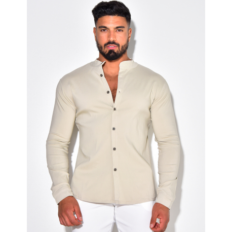 Chemise manches longues col rond