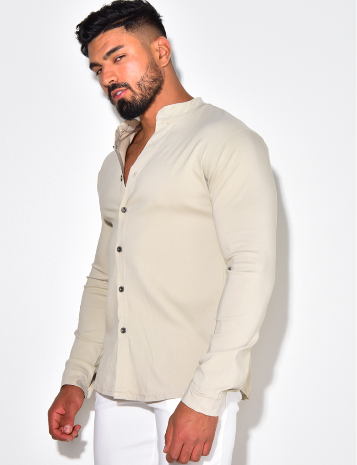 Chemise manches longues col rond Chemise manches longues col rond