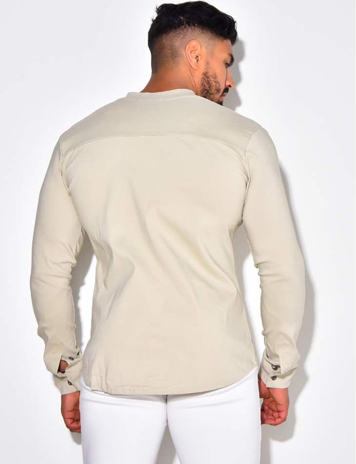 Chemise manches longues col rond Chemise manches longues col rond