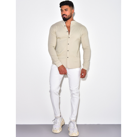 Chemise manches longues col rond Chemise manches longues col rond