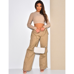 Pantalon large effet cargo Pantalon large effet cargo