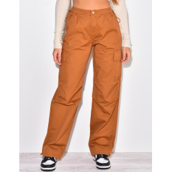 Pantalon cargo large à poches