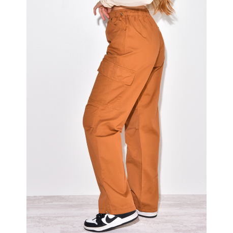 Pantalon cargo large à poches