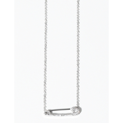 Collier avec trombone en strass