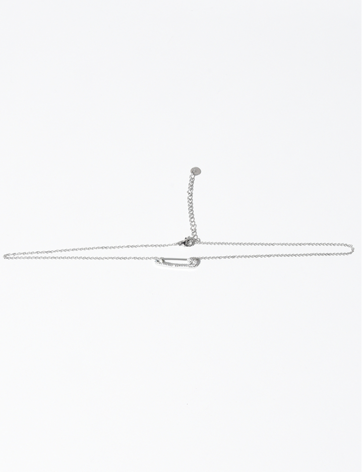 Collier avec trombone en strass