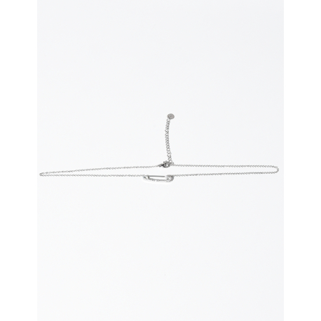 Collier avec trombone en strass