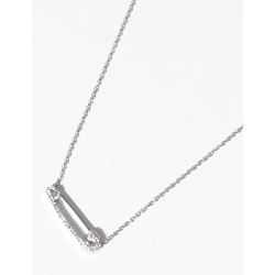 Collier avec trombone en strass
