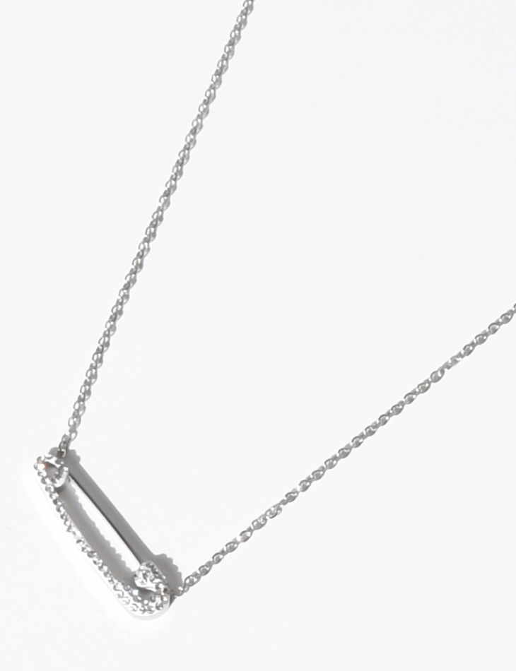 Collier avec trombone en strass