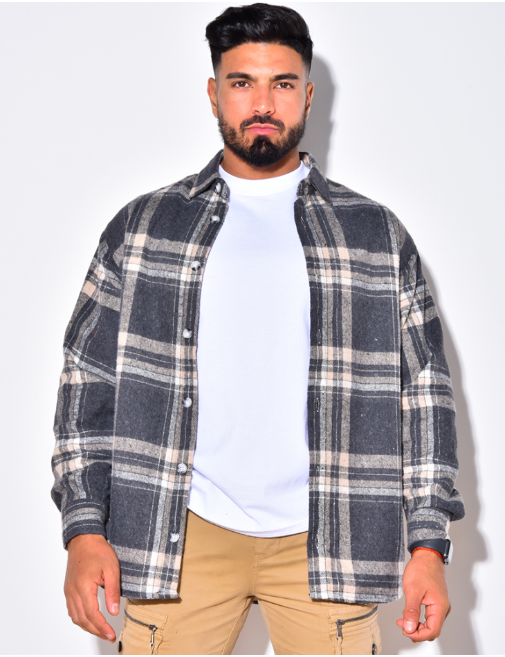 Chemise à carreaux oversize