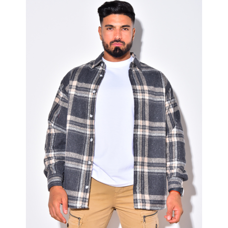 Chemise à carreaux oversize