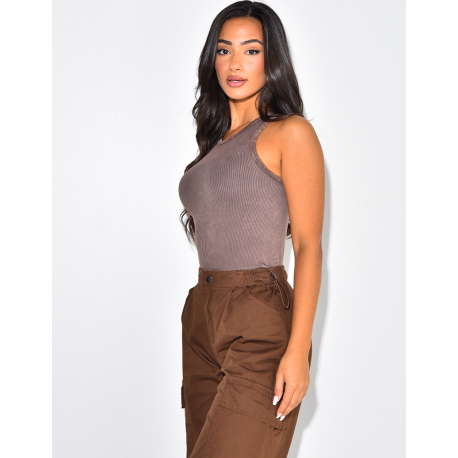 Ribbed Crop Top Ribbed Crop Top