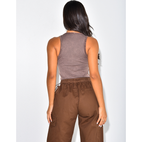 Ribbed Crop Top Ribbed Crop Top