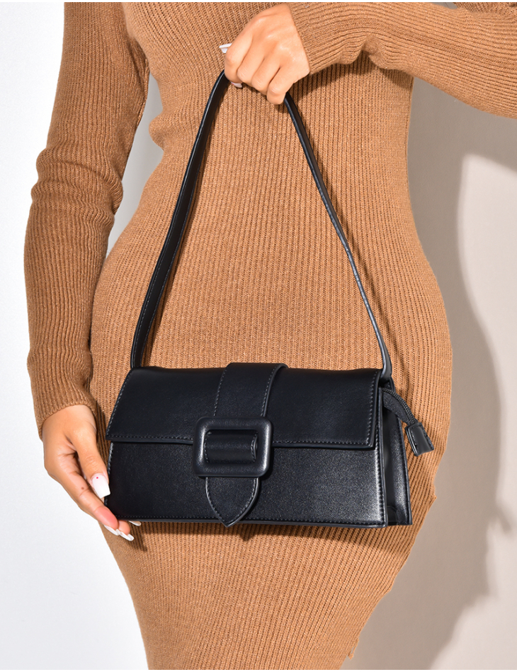 Sac à main en simili avec boucle