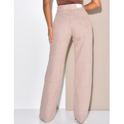 Jeans coupe droite effet déchiré à petits trous