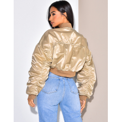 Bombers court en satin Bombers court en satin