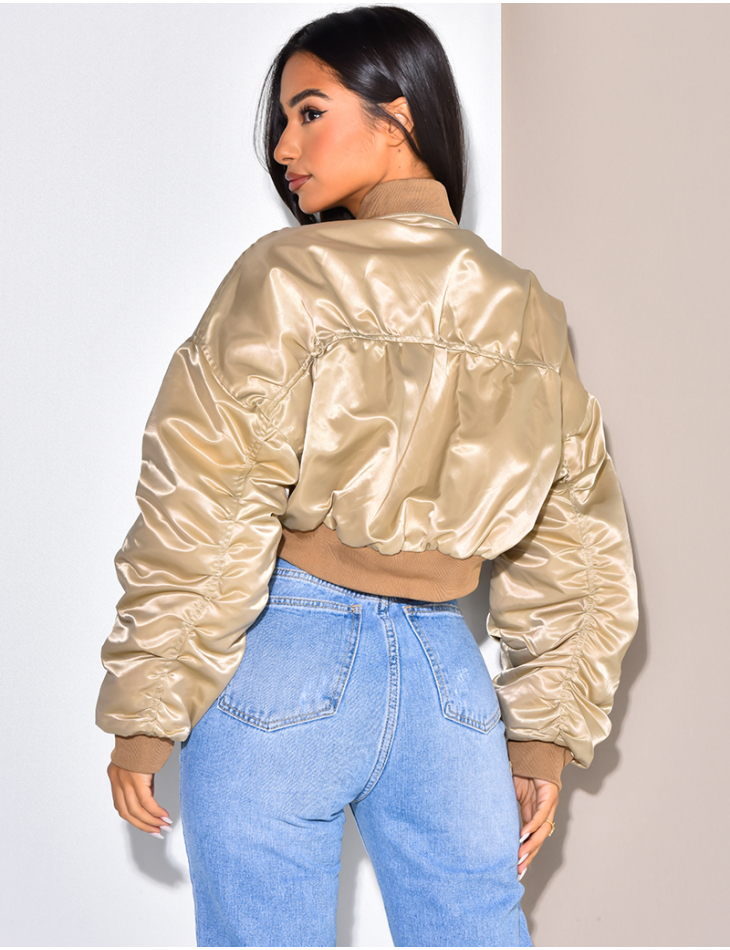 Bombers court en satin Bombers court en satin