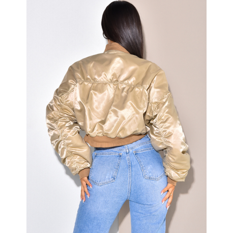 Bombers court en satin Bombers court en satin