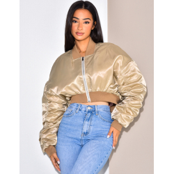 Bombers court en satin Bombers court en satin