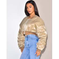 Bombers court en satin Bombers court en satin